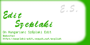 edit szeplaki business card
