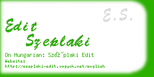 edit szeplaki business card